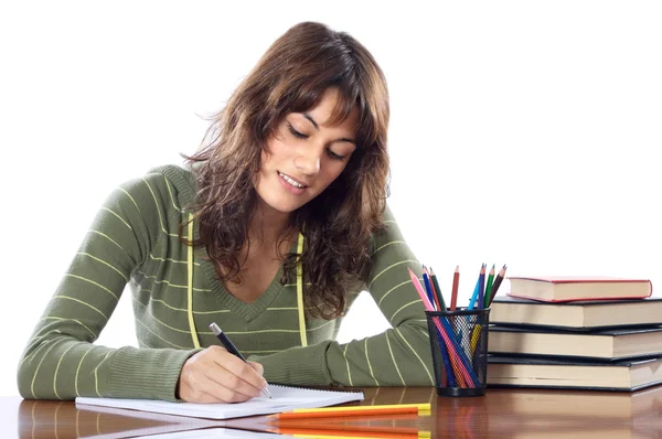 Aantrekkelijk meisje student — Stockfoto