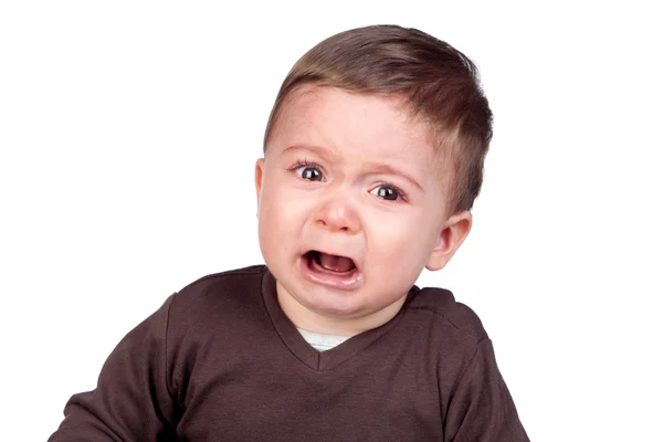 Beautiful baby crying — Stock Photo, Image