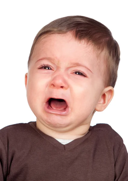 Vacker baby gråter — Stockfoto
