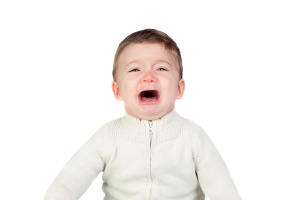 Hermoso bebé llorando — Foto de Stock