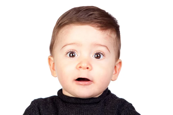 Bebê bonito com olhos bonitos — Fotografia de Stock