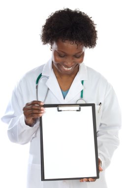 kadın doktor beyaz pano