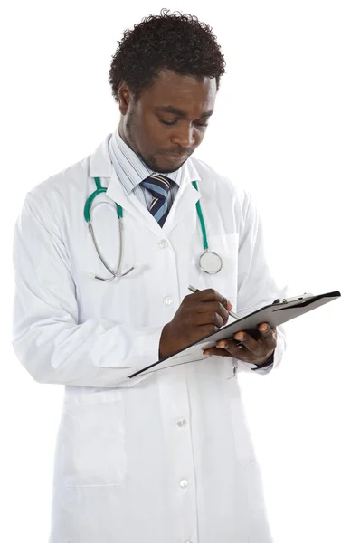 Young doctor writing — Stock Photo, Image
