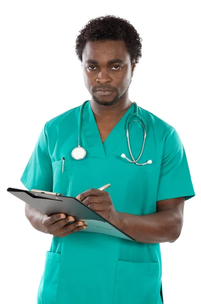 Yazılı siyah bir doktor — Stok fotoğraf