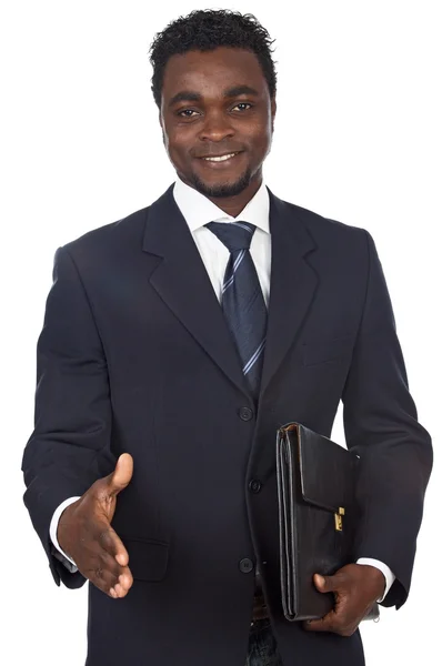 Attraktiver afrikanischer Geschäftsmann — Stockfoto