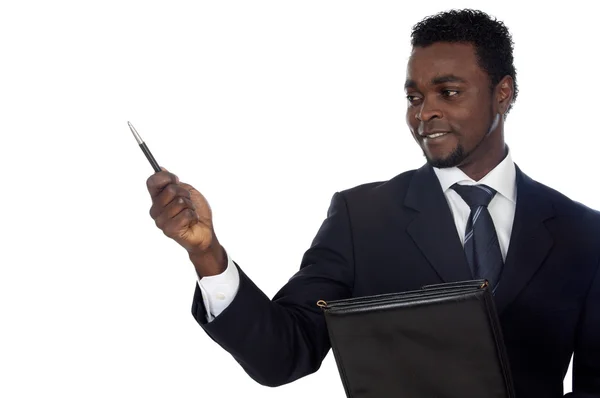 Aantrekkelijke Afrikaanse zakenman — Stockfoto