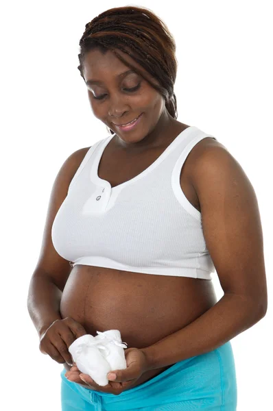 Mulher grávida atraente — Fotografia de Stock