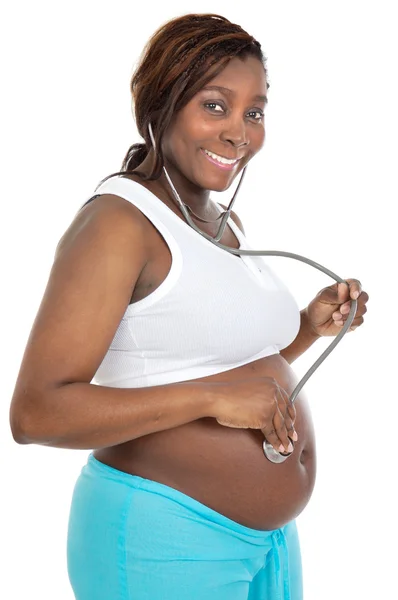 Vonzó terhes nő — Stock Fotó