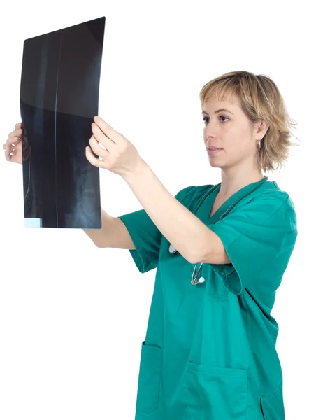 Arts behandeling een röntgenfoto 's — Stockfoto