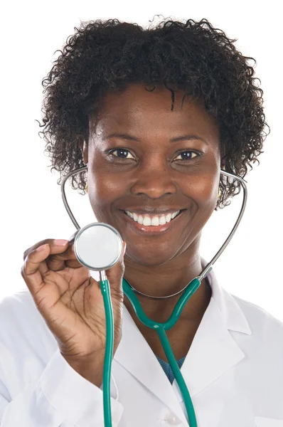 Afrikansk amerikansk kvinnlig läkare — Stockfoto