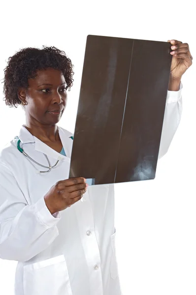 Kvinna läkare whit radiografi — Stockfoto