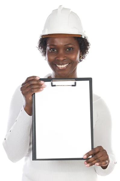 African american engineer woman — Stock Photo, Image