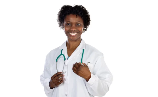 Linda mulher africana médico — Fotografia de Stock