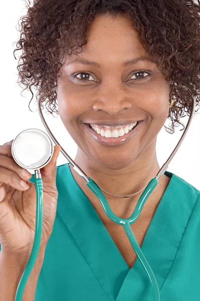 Africká americká žena lékař — Stock fotografie