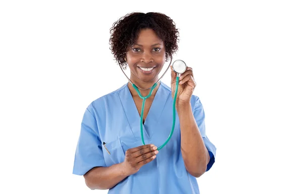 Afrikansk amerikansk kvinnlig läkare — Stockfoto