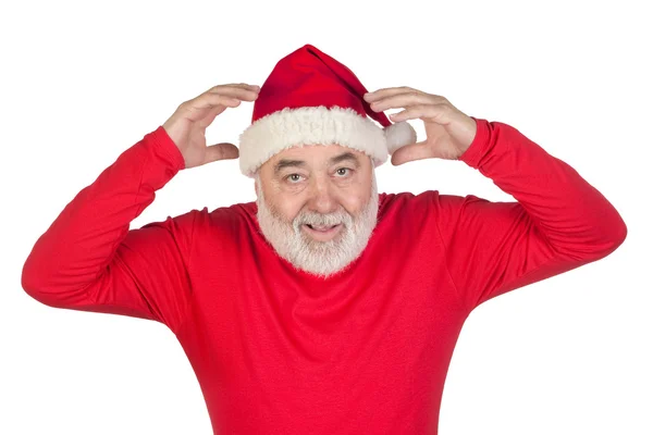 Surpreendido Papai Noel — Fotografia de Stock