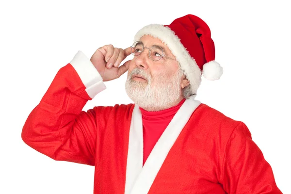 Задумчивый Санта Клаус — стоковое фото