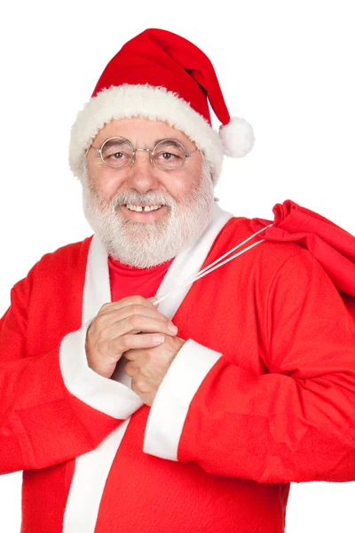 Santa Claus with a full sack — Stock Photo, Image