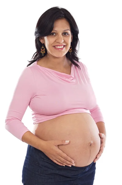 Vackra gravid flicka — Stockfoto
