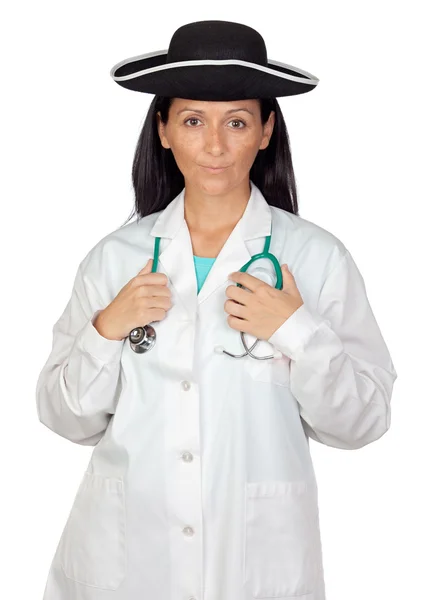 Illegal doctor with a pirate hat — Stock Photo, Image