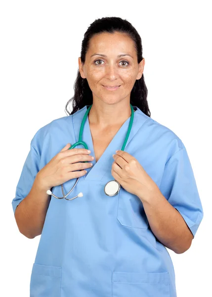 Attractive brunette doctor — Stock Photo, Image