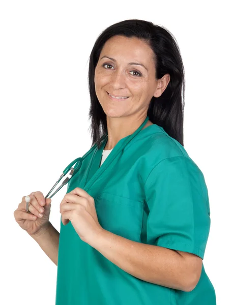 Щасливі лікар жінка — стокове фото