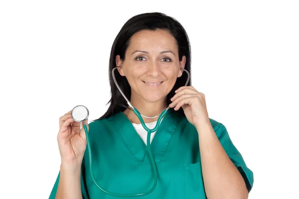 Kobieta szczęśliwa lekarz — Zdjęcie stockowe