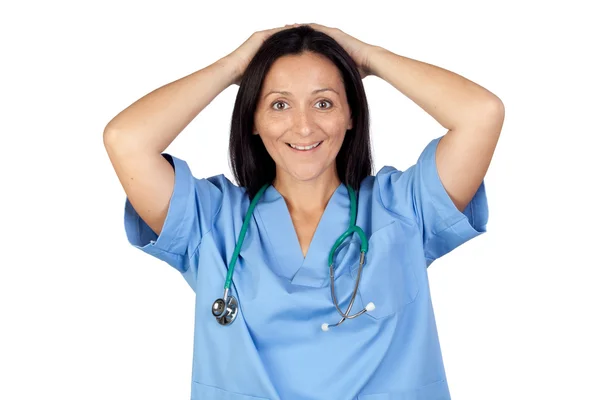 Surprise woman doctor — Stock Photo, Image