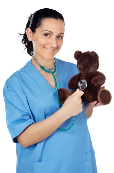 Dottore con un orsacchiotto — Foto Stock
