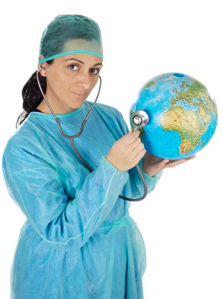 Arts behandeling van de planeet aarde — Stockfoto