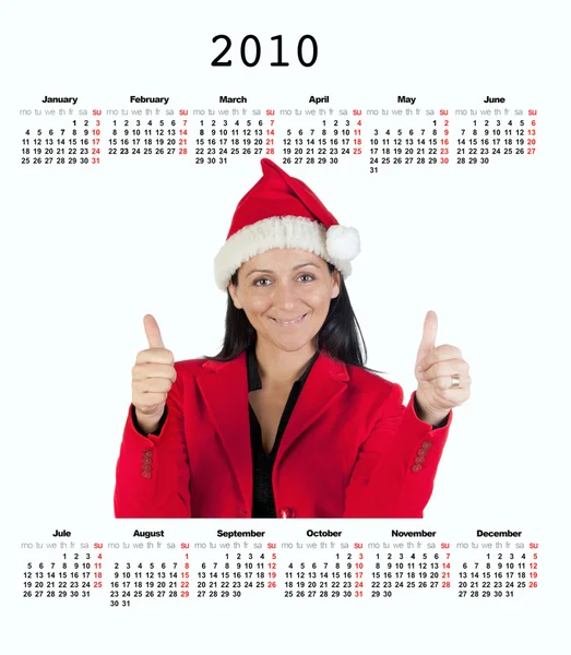 2010 年のカレンダー — ストック写真