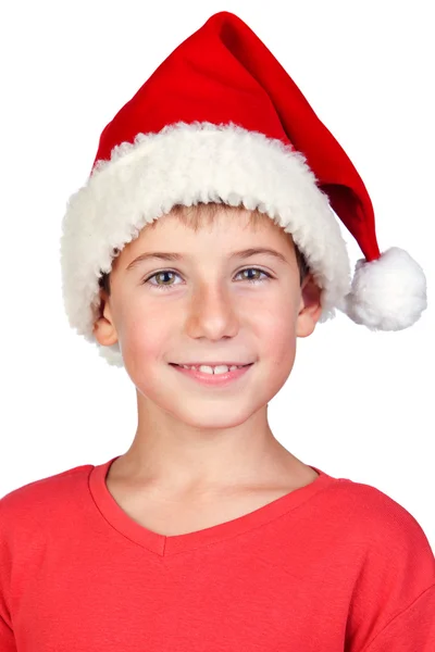 Adorable child with Santa Hat Royalty Free Stock Images