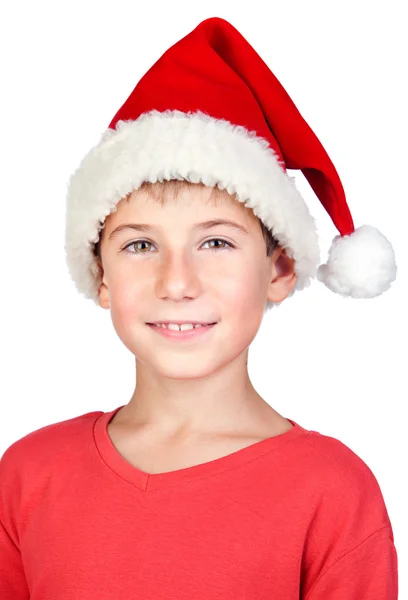Adorable child with Santa Hat Royalty Free Stock Photos