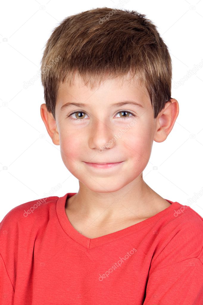 Adorable enfant aux cheveux blonds — Photo
