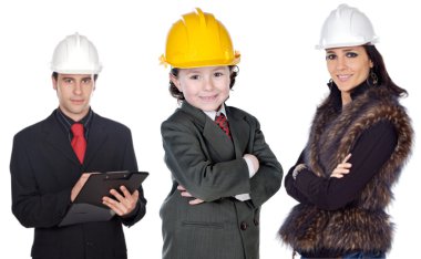 Family of architects clipart