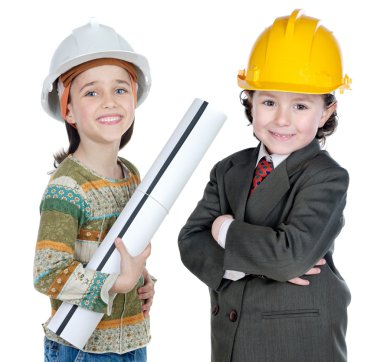 Two engineer futures clipart