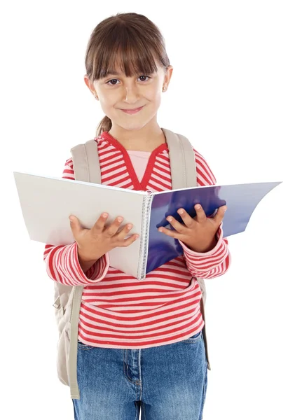 Entzückendes Mädchen studiert — Stockfoto