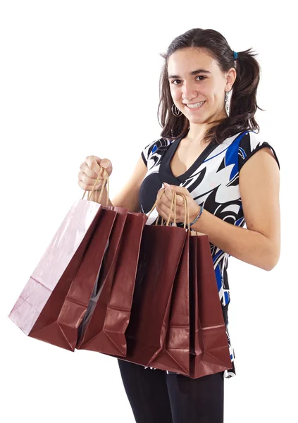 Shopping young girl — Stock Photo, Image