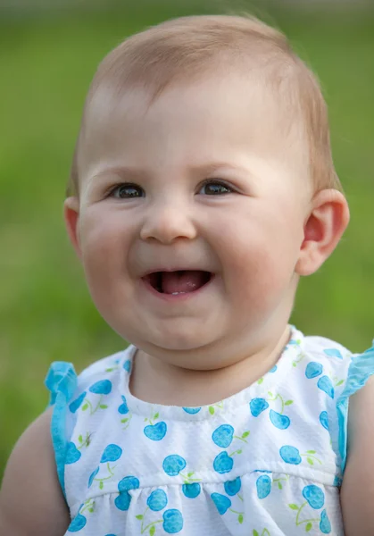 Adorable happy baby girl — Stock Photo, Image