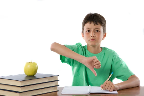 Unhappy student in class — Stock Photo, Image