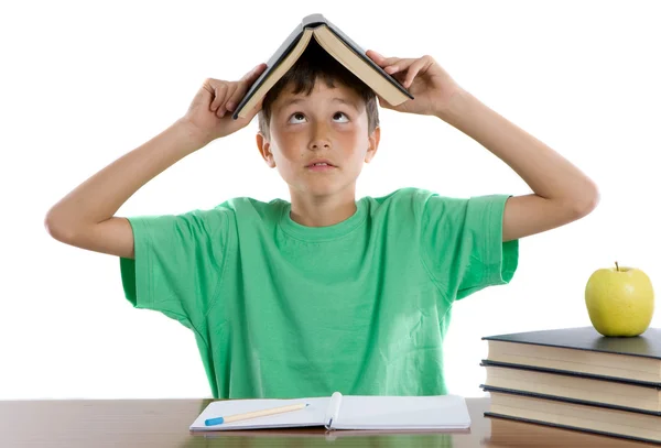 Liebenswerter Studentenjunge — Stockfoto