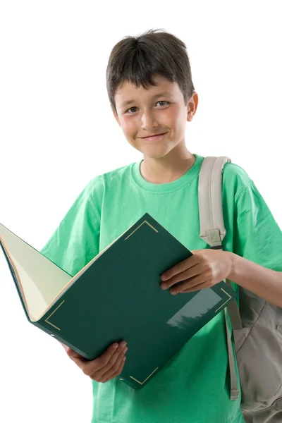 Roztomilé dítě s knihou — Stock fotografie