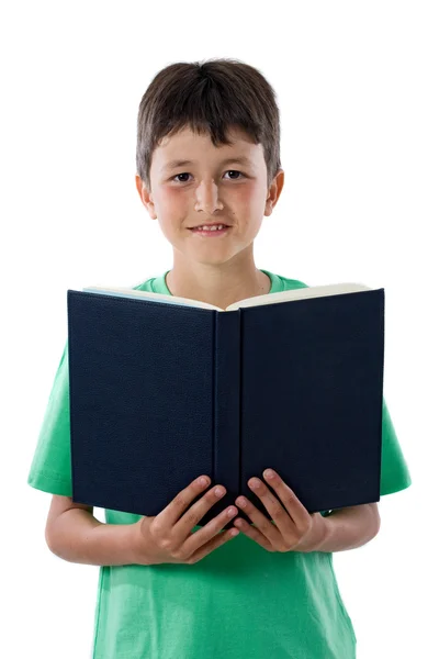 Imádnivaló gyermek olvasó egy könyv — Stock Fotó