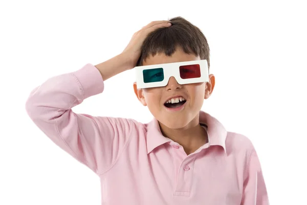 Bambino con occhiali 3d — Foto Stock
