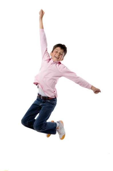 Прыжки детей — стоковое фото