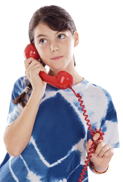 Menina ao telefone — Fotografia de Stock