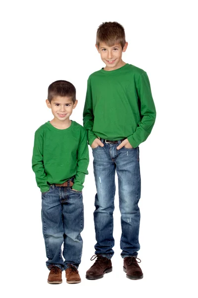 Two funny brothers — Stock Photo, Image