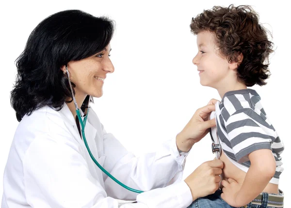 Doctora con un niño — Foto de Stock