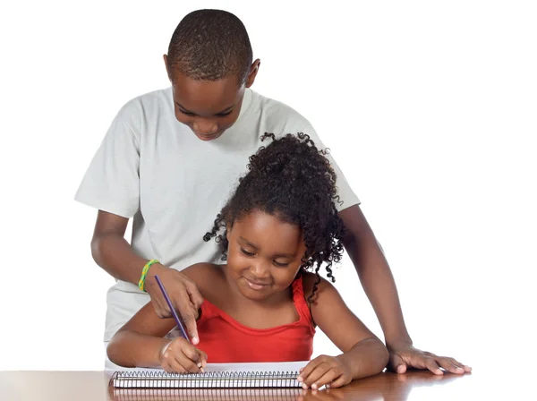 Kids studing together — Stock Photo, Image