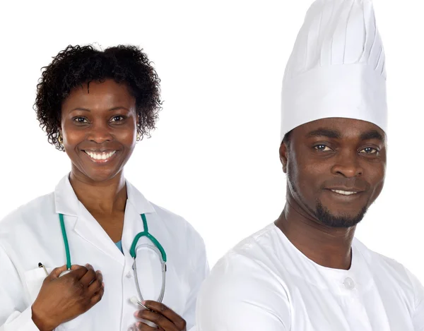 African american workers — Stock Photo, Image